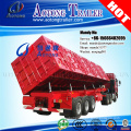 Low price HYVA hydraulic cylinder side dump tippingtrailer with high quality
